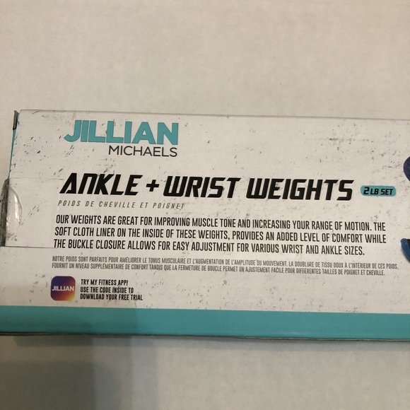 New Jillian Ankle or Wrist weights 1lb each 2# set Cardio workout Rehab fit Yoga - Picture 3 of 6